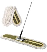 CLEANHOME 36" Commercial Dust Mops for Floor Cleaning Heavy Duty Floor Duster Mop with Long Handl...