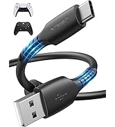JSAUX PS5 Controller Charging Cable 10FT, USB C [Anti-Interference Magnetic Ring] Fast Charger Co...