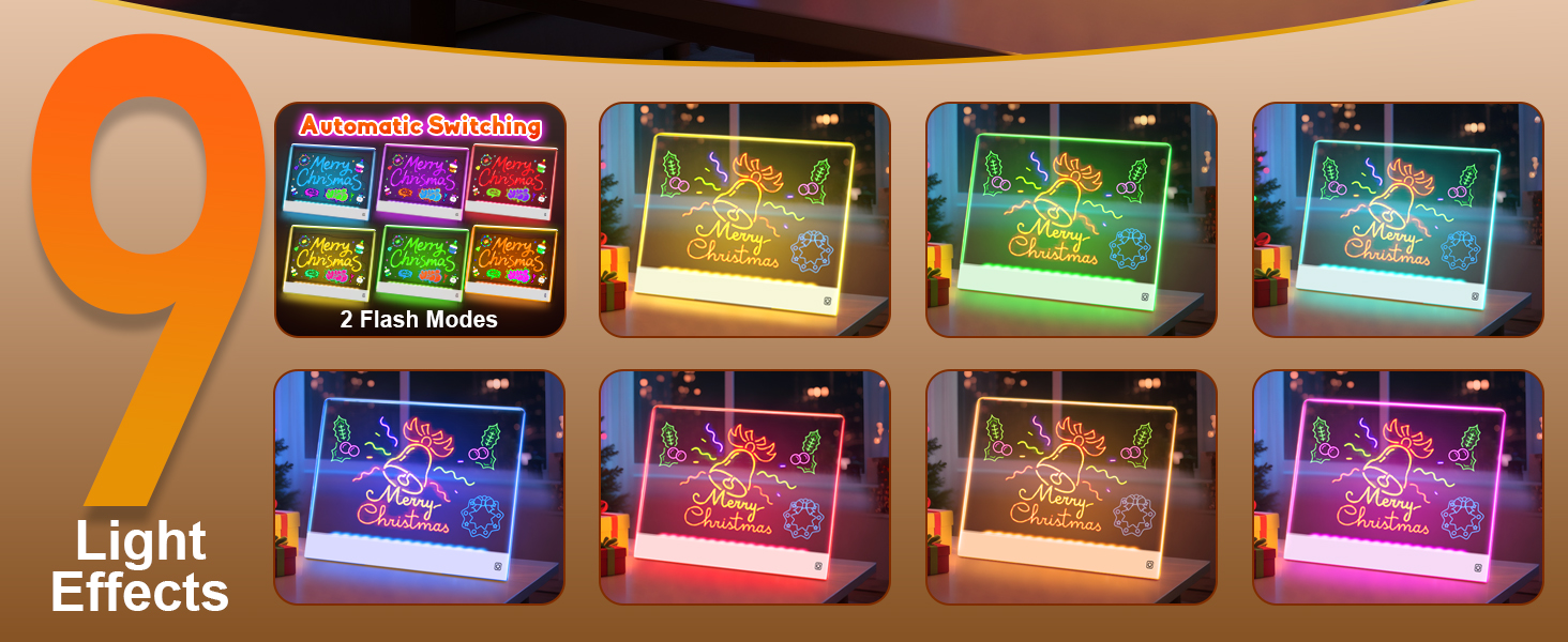 Lumi LED Drawing Board with 12 Markers