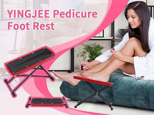 a beauty is using our foot rest