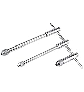 Oumefar 1PCS Adjustable T-Bar Handle Ratchet Tap Wrench M3-M8 and M5-M12 Alloy Steel T-Bar Handle...