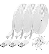 3 Pack 16.4FT Power Extension Cable Compatible with WyzeCam,WyzeCam Pan,WYZE Cam OG,KasaCam Indoo...