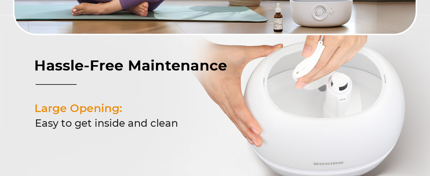 large opening: Easy to get inside and clean