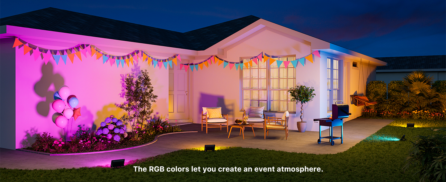 color flood light for event