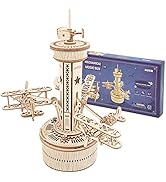 ROKR 3D Wooden Puzzle Mechanical Music Box,DIY Aircraft Model Kits to Build,Best Toy Gift for Kid...