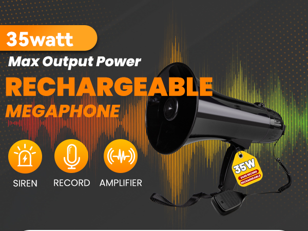 Rechargeable Megaphone