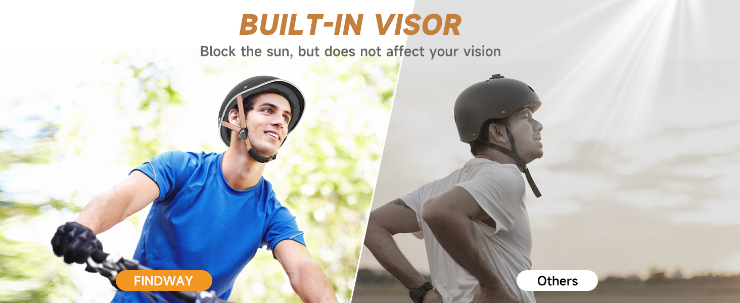 bike helmet with visor