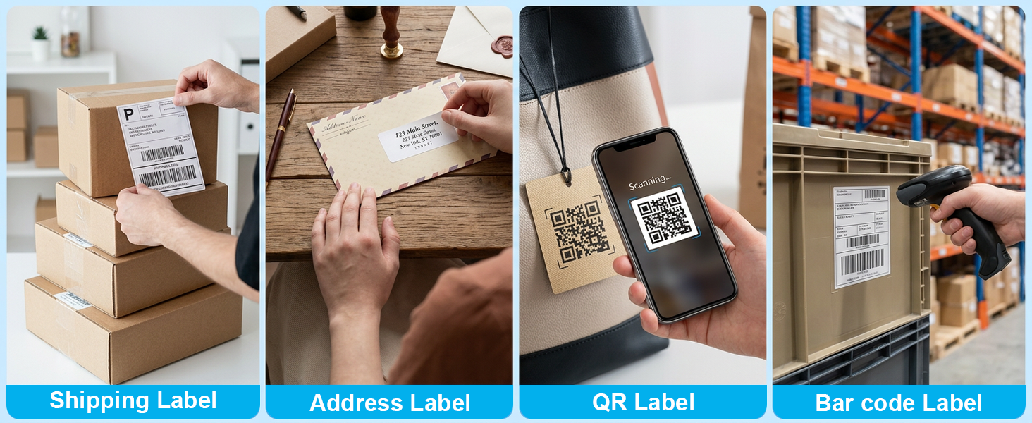 QR printer, Barcode Printer, shipping label printer, Address label printer for retail, warehouse