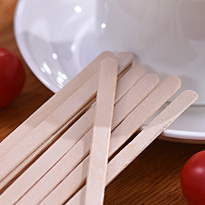 MFJUNS Individually Wrapped Wooden Coffee Stirrers
