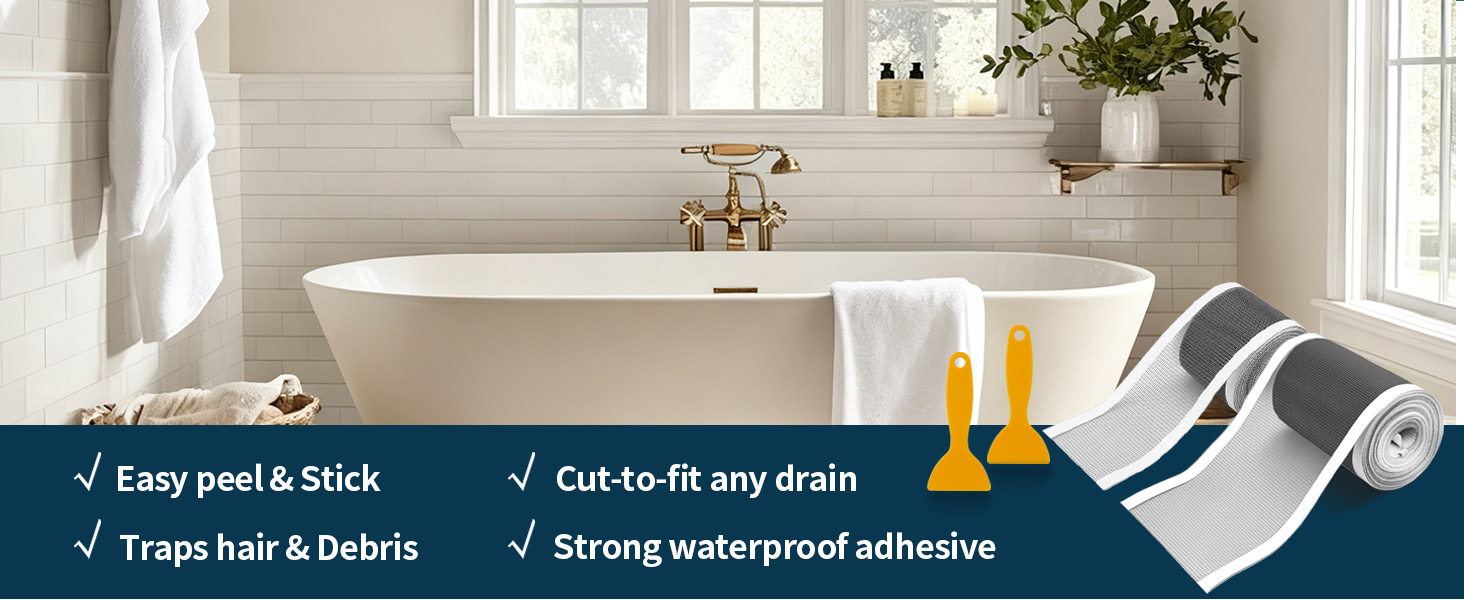 Disposable Shower Drain Screen Self-Adhesive Stickers
