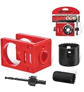 Becowin Door Lock Installation Kit: 1-3/8" - 1-3/4" Deadbolt Door Lock Installation Set with Adju...