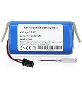 Replacement Battery Compatible with Ionvac SmartClean 2000 V4,Coredy R750-1600Pa,Tesvor M1 N1 S3 ...