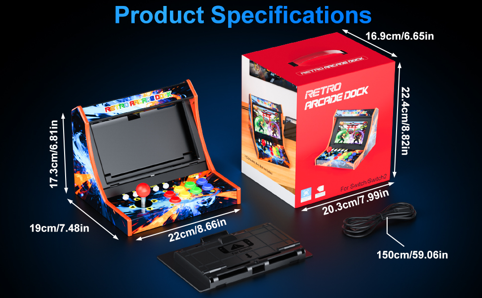 retro arcade stand for switch/ switch oled/ switch 2