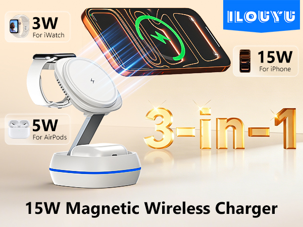 15W Magnetic Wireless Charger