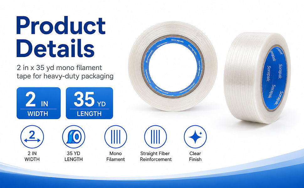 filament tape heavy duty fiberglass reinforced
