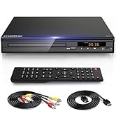 DVD Player, HDMI AV Output, All Region Free CD DVD Players for TV, DVD Players with NTSC / PAL Sy...