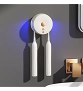 Toothbrush Holder Wall Mounted, Portable Travel Home Toothbrush Cleaning Box, Rechargeable Cleane...