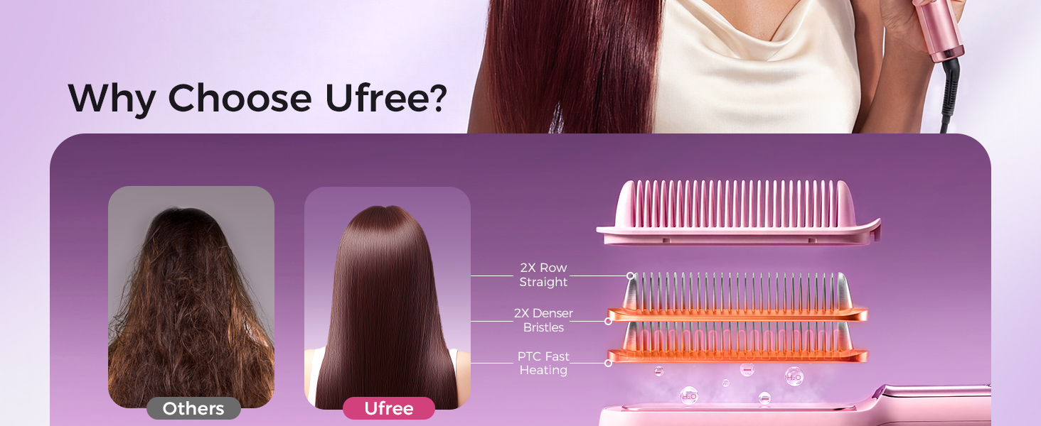 hair straightener brush