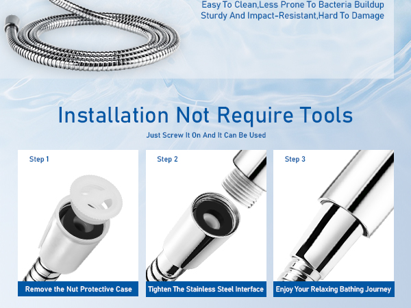 Keycozy Shower Hose for Handheld Shower Heads