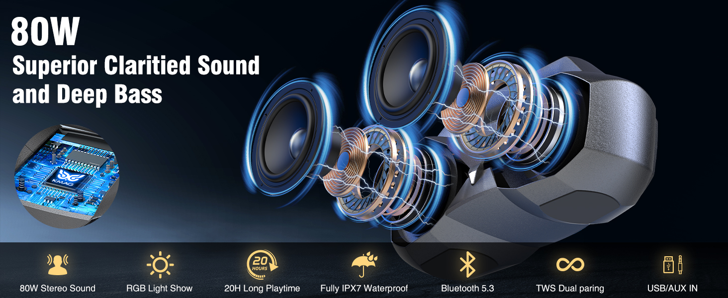 KMAG bluetooth speakers