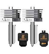2PCS 0.4mm X2D/P2S/H2D/H2S/H2C High Speed Integrated Hotend with Hardened Steel Nozzle,High Temp ...