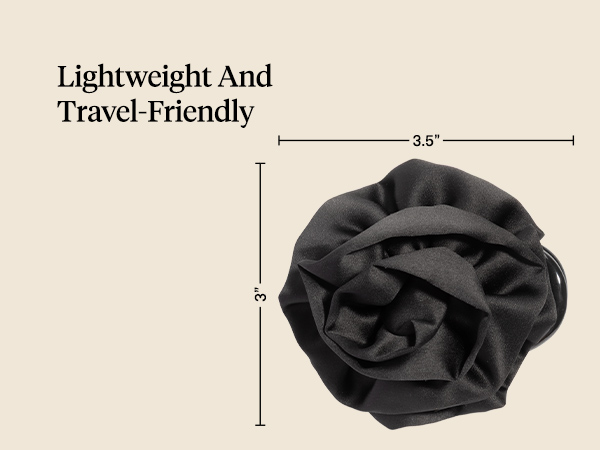 Kitsch Medium Satin Rosette Flat Claw Clips for Women - Stylish Flat Hair Clips,