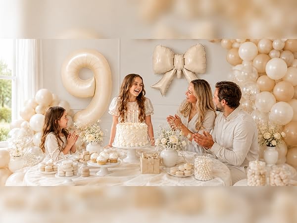 40 Inch Number Balloons with Bow Balloon