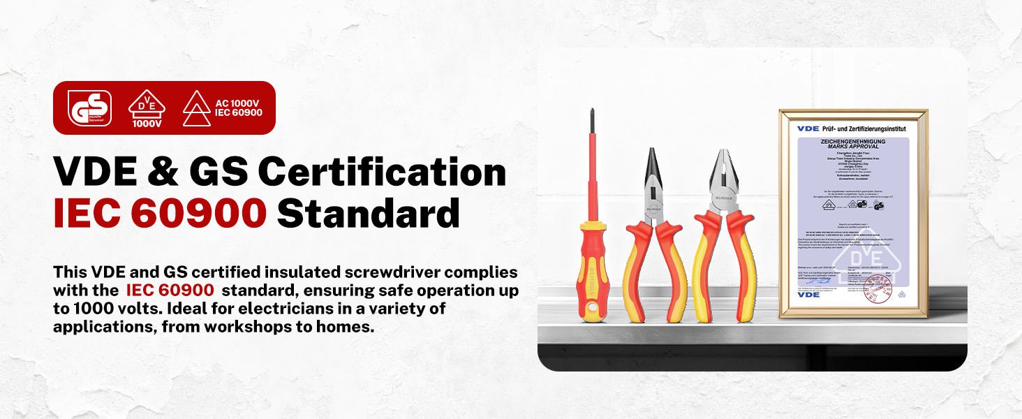 Insulated Electrician Screwdriver &amp;amp;amp; Pliers Set