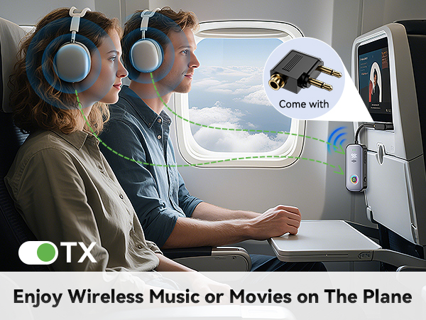 airplane bluetooth adapter for headphones;bluetooth adapter for airplane