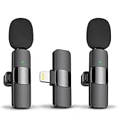MAYBESTA Professional Wireless Lavalier Lapel Microphone for iPhone, iPad - Cordless Omnidirectio...