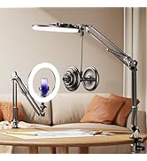 ATKTTOP Overhead Phone Mount for Recording,Clip-on Phone Stand for Recording with 10" Ring Light,...