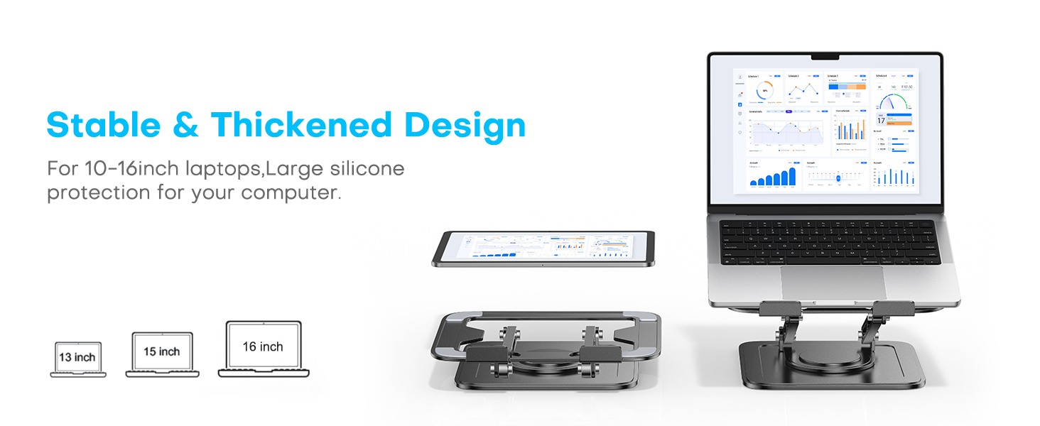 Adjustable lapotop stand,laptop stand for desk,laptop riser for desk,rotating 360 laptop stand