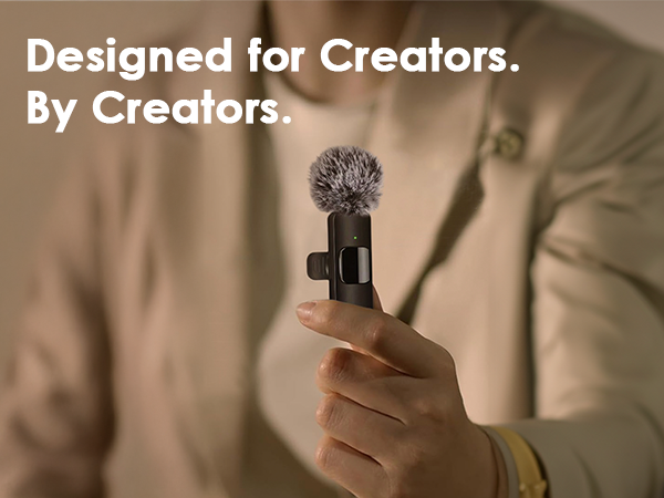 Microphone for iPhone, wireless microphones, mini mic, bluetooth microphone, lavalier microphone