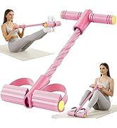 Upgraded Pedal Resistance Band with Handle, Soft Durable Fashion Puller Exercise with Thickened 6...