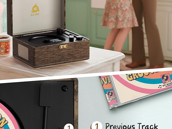 cd player players for home lecteur stereo bluetooth portable with speakers retro radio system disc