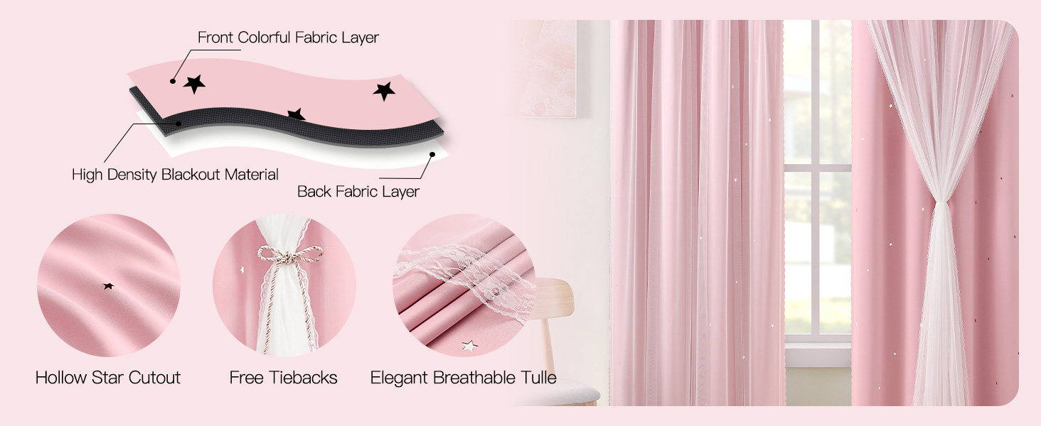 girls curtains