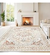 Srugn Washable Rugs 8x10 Area Rugs for Living Room,Rugs for Bedroom,Large Carpets,Ultra Soft Faux...