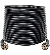 Hourleey High Pressure Washer Hose, 50 FT 1/4 Inch Kink Resistant Hose Replacement for Most Brand...