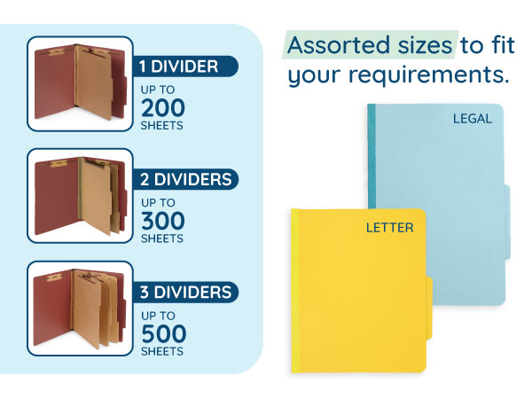 classification folder size variations
