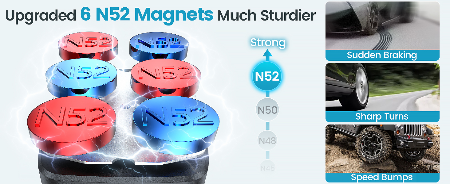 Upgraded 6 N52 Magnets