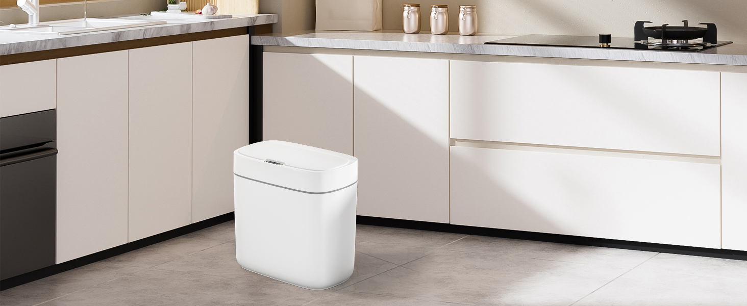 motion sensor trash can