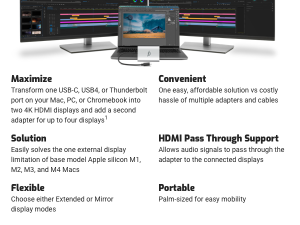 Dual Displays for All, displayLink