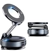 YAOKEEP Magnetic Car Phone Holder for Magsafe [96+LBS Suction &amp; 2800gf Magnetic],360°Adjustable V...