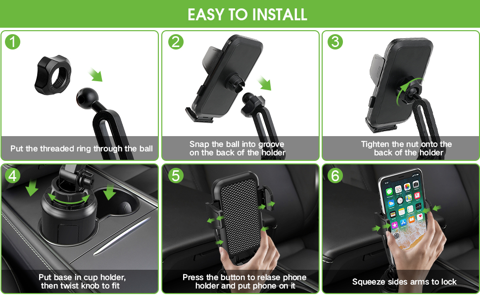 phone cup holder for car