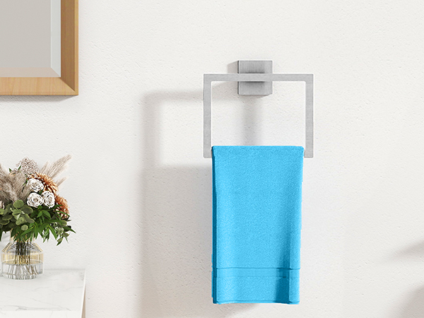 brushed nickel towel bar