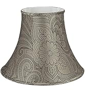Aspen Creative 58054A, Bell Uno Lamp Shade, Taupe, 7" Top x 14" Bottom x 11" Slant Height, Slip U...