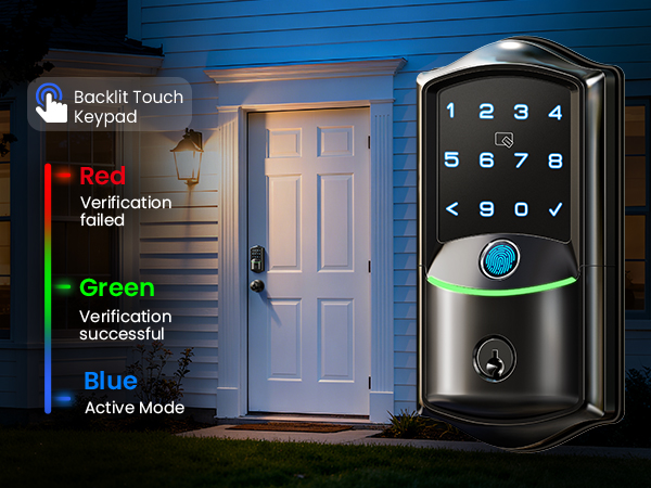 front door lock with keypad