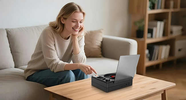 portable cd player with speakers home