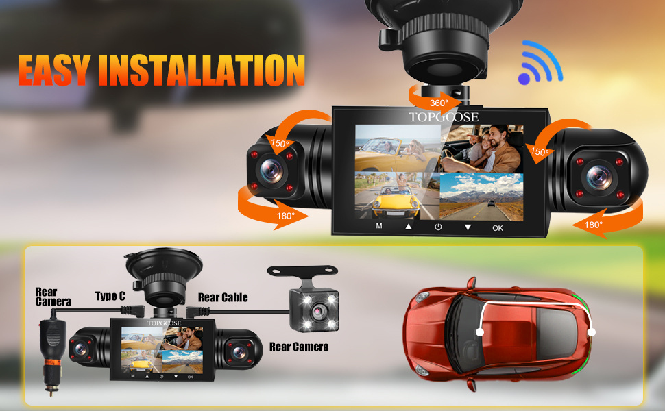 dash camera for cars front and rear -16