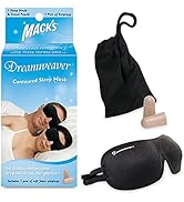 Mack's Dreamweaver Contoured Sleep Mask - Comfortable, Adjustable, Dual Strap Eye Mask with Ultra...